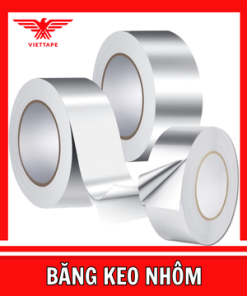 Băng keo nhôm bản rộng – Dán kín chống nóng, chịu nhiệt cao, màu bạc sáng, bám chắc
