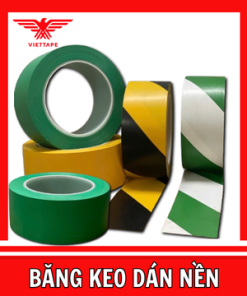 Băng keo dán nền kho xưởng màu vàng – Dính tốt, dễ thi công
