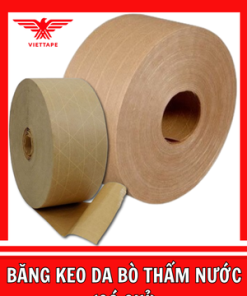 Băng keo da bò thấm nước có chỉ màu nâu – Dính chắc, chống nước, chịu nhiệt